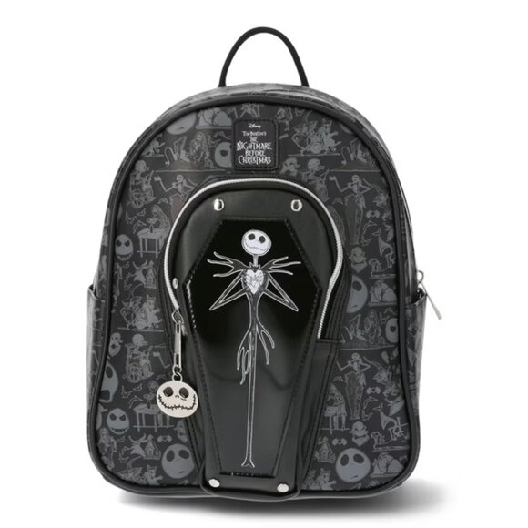 Disney Handbags - Disney Nightmare Before Xmas Coffin 10.5" Jack Skellington Mini Backpack - NWT